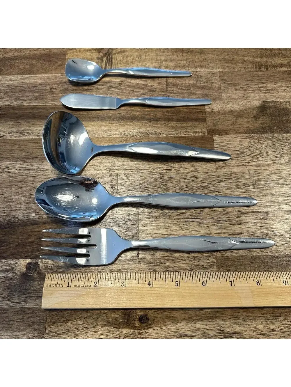 Cutco USA/Mexico Stainless Steel 5 Pc. Serving Set Includes Sugar Spoon VGC